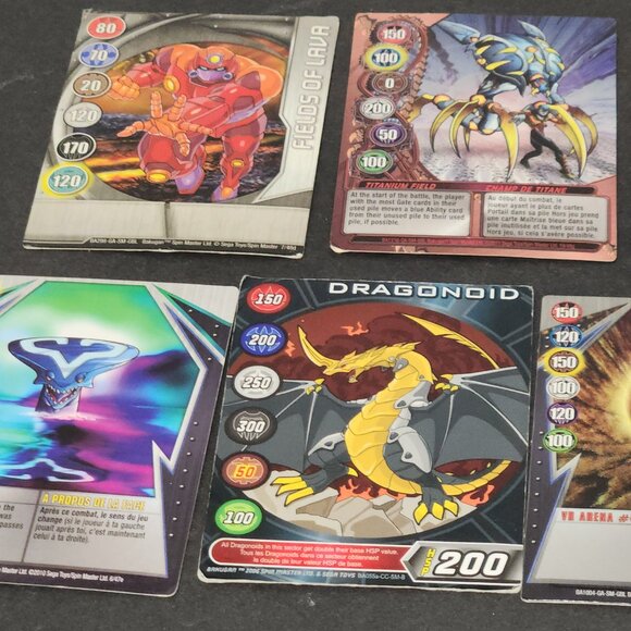 Bakugan Battle Brawlers Magnetic Metal Card Lot - 9 Cards- 2009 Mixed Lot - Picture 5 of 6